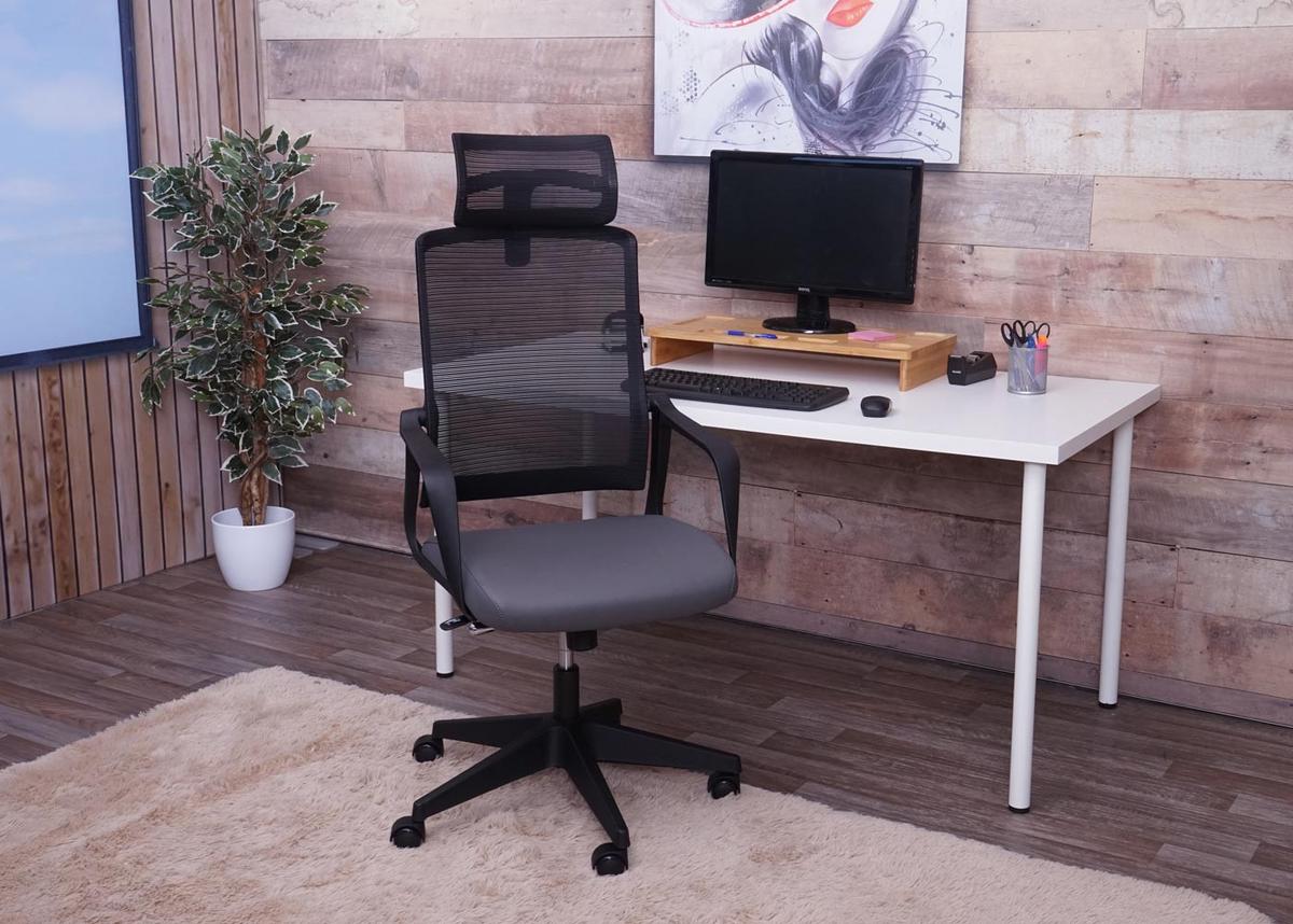 BÜROSTUHL Grau - Grau, Textil (64/128/66cm) - MCW