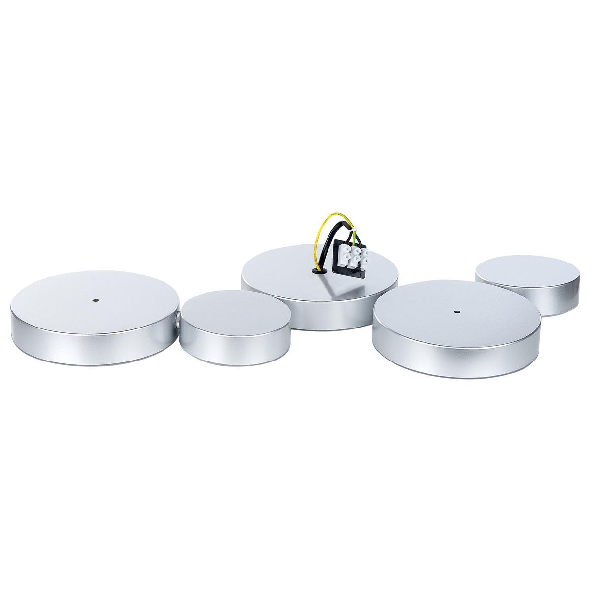 DECKENLEUCHTE Luga 20/54/3 cm - Silberfarben, Metall (20/54/3cm) - Beliani