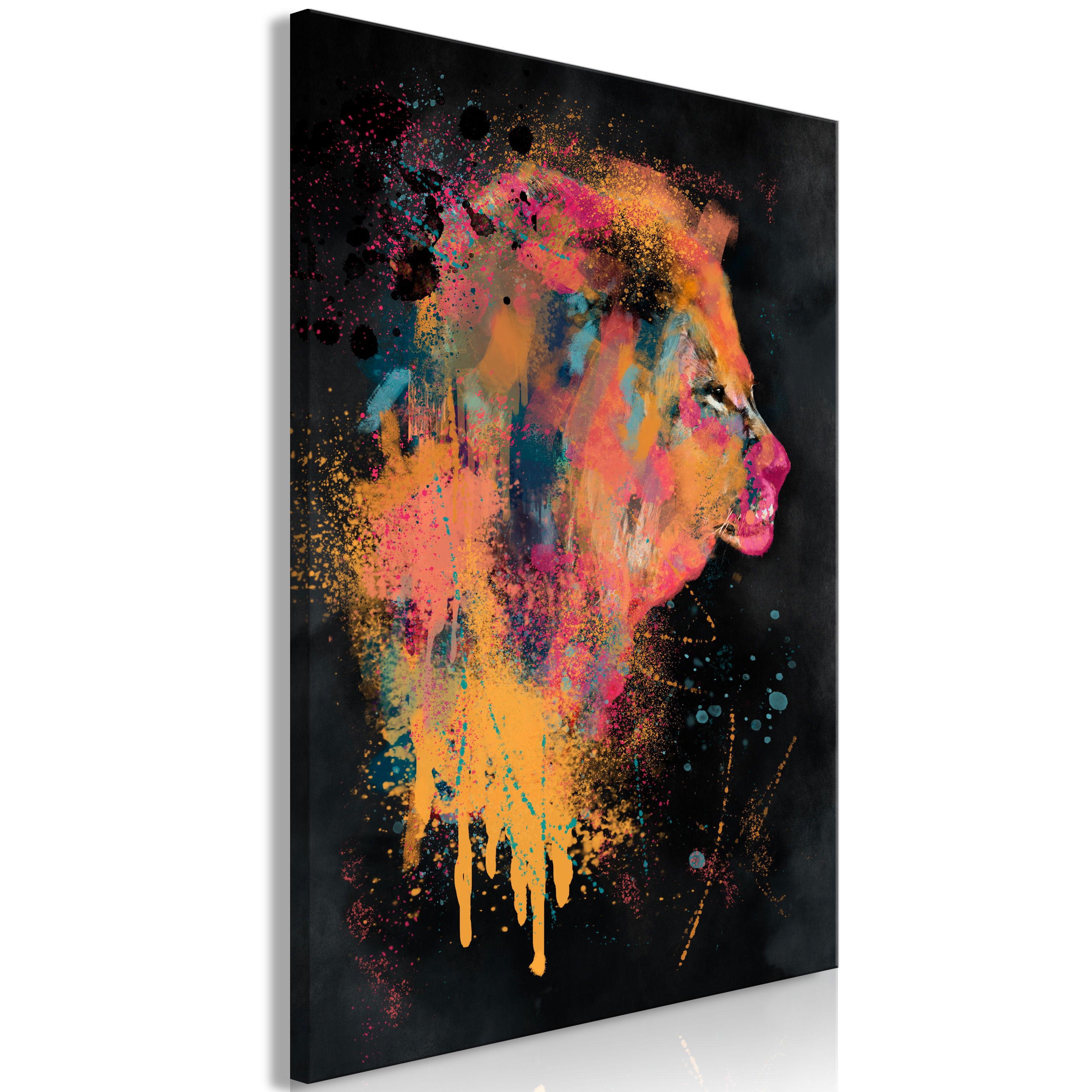 KUNSTDRUCK Bunt 40/60 cm - Multicolor, Textil (40/60cm) - KUNSTLOFT