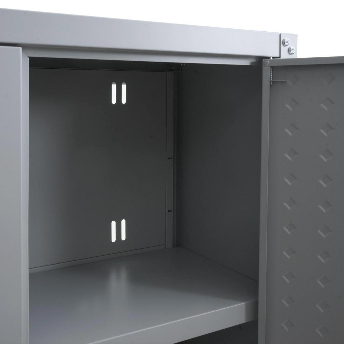 HÄNGESCHRANK Hellgrau - Hellgrau, Metall (77/77/31cm) - MCW