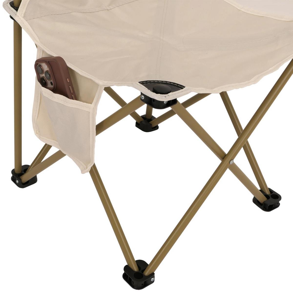 CAMPINGSET Weiß, Beige - Beige/Weiß, Metall - MCW
