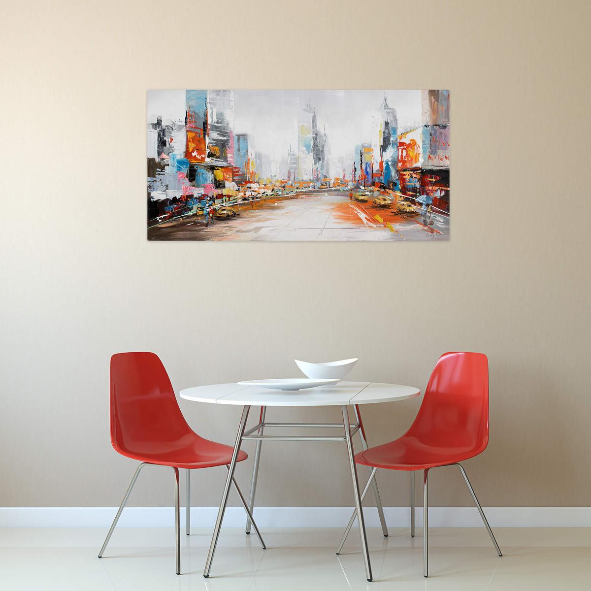 ÖLGEMÄLDE 100/50 cm - Multicolor, Holz/Textil (100/50cm) - KUNSTLOFT