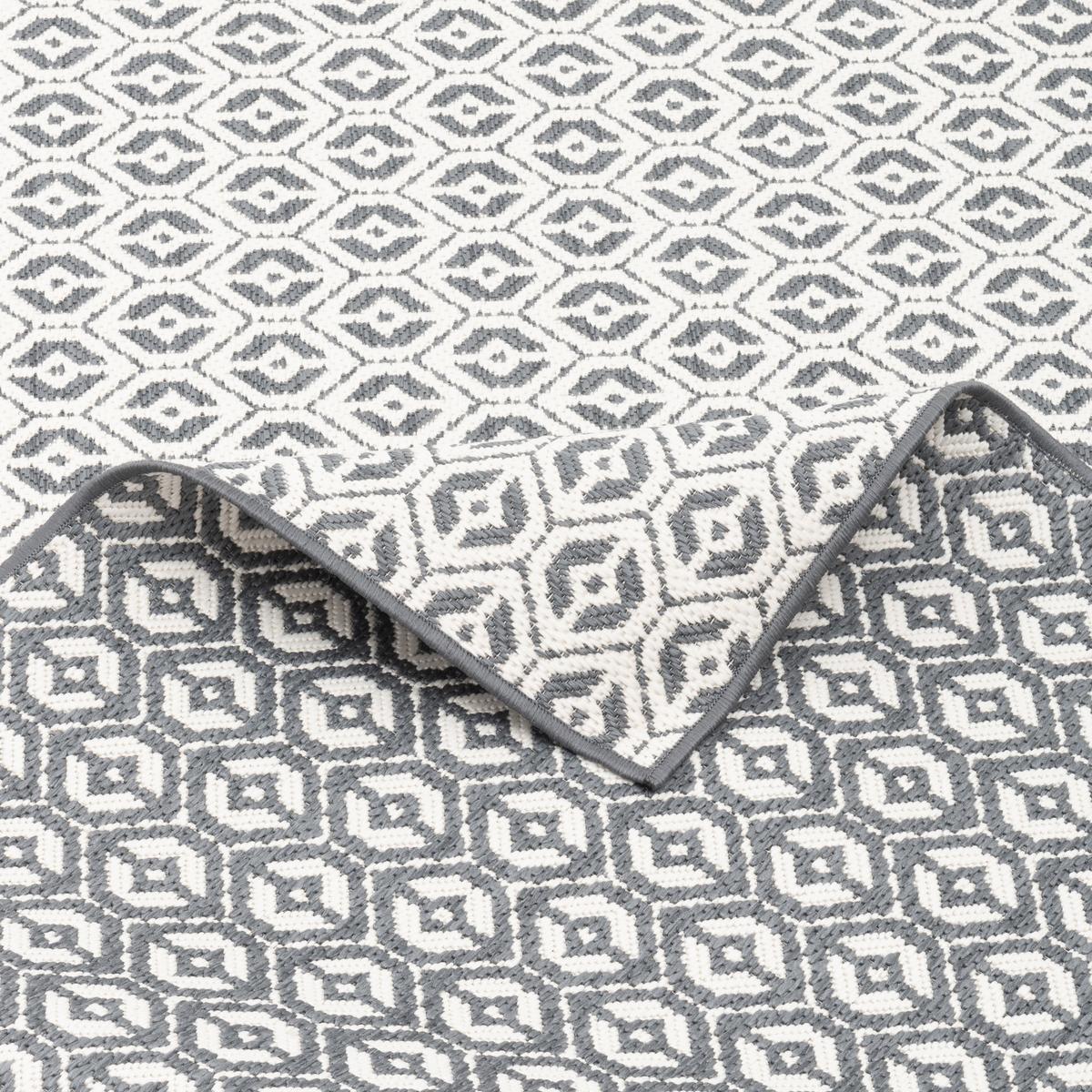 IN- UND OUTDOOR TEPPICH LÄUFER BEIDSEITIG CAPE COD - Grau, Textil (100/300cm) - Snapstyle