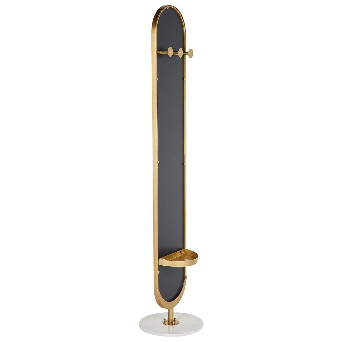 GARDEROBENSTÄNDER MOODY 170 cm Moody - Goldfarben/Weiß, Metall (34/170/34cm) - Beliani