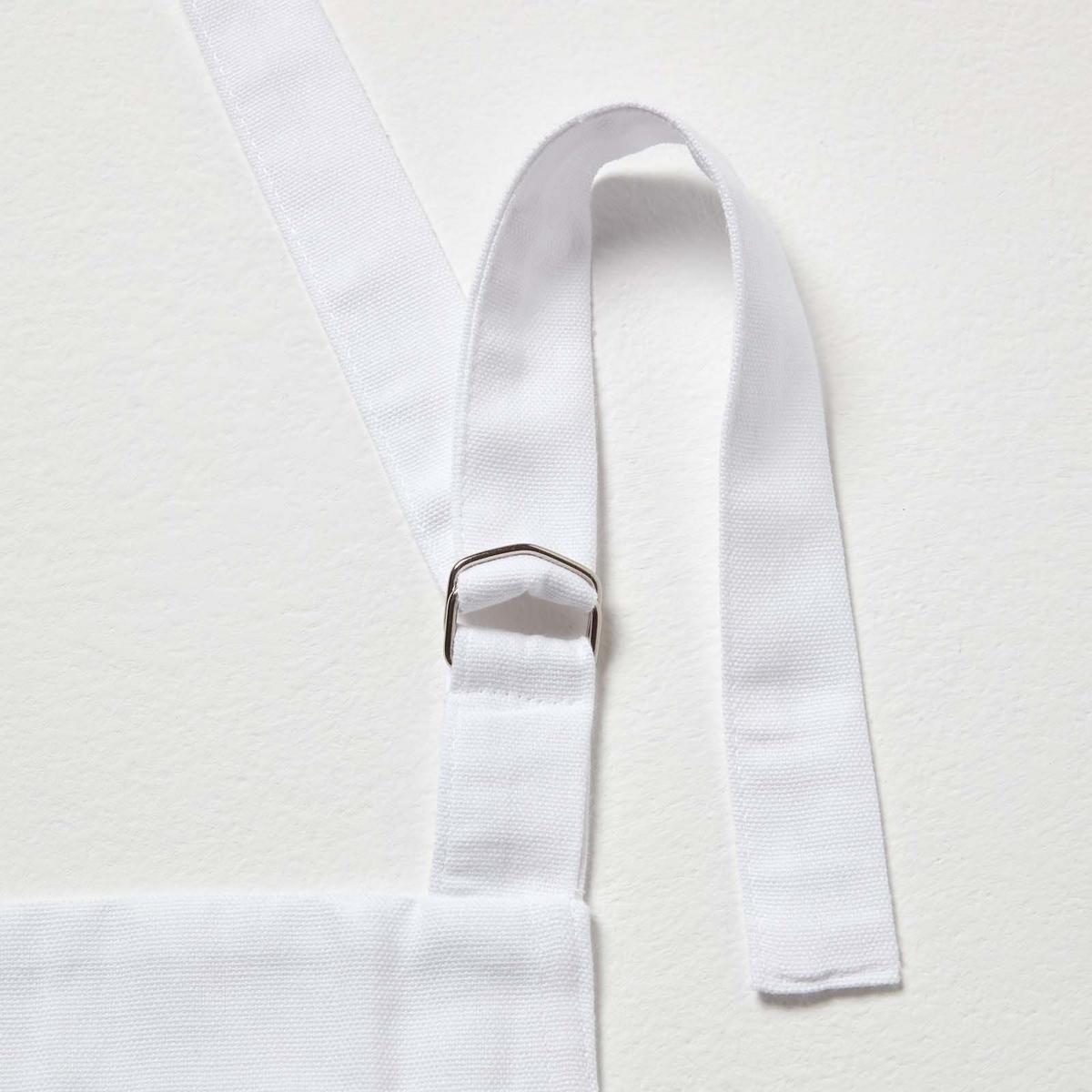 KOCHSCHÜRZE 80/85 cm, 100% Baumwolle - Weiß, Textil (80/85cm) - Homescapes