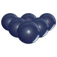 DESSERTTELLER Royal Reiko blau-weiß ø 21,5 cm 6er Set - Blau/Weiß, Keramik (21.5cm) - Ritzenhoff Breker