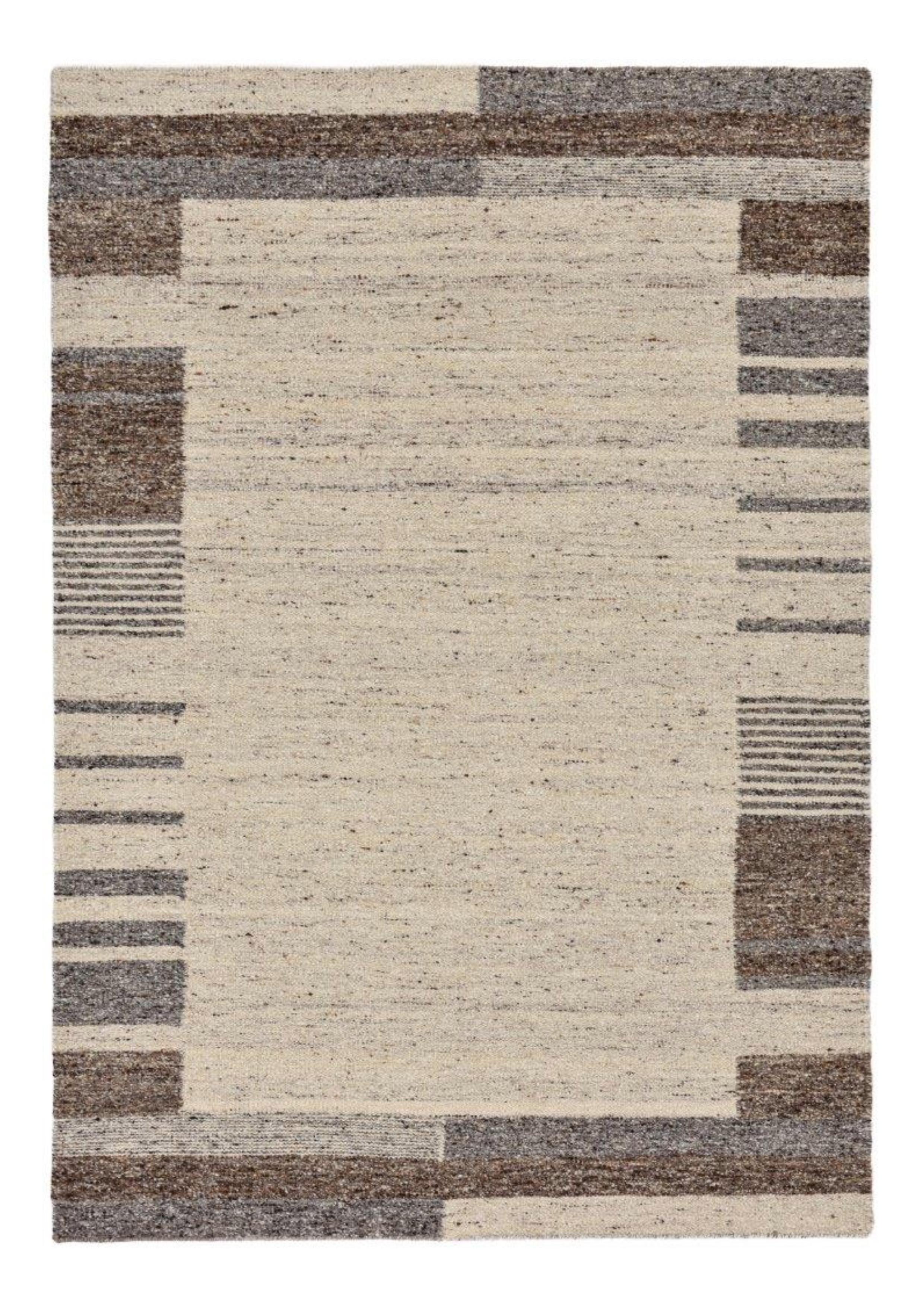 HANDWEBTEPPICH Ehrwald TK-157 Wendbar 120x180 cm - Beige, Textil (120/180cm) - THEKO