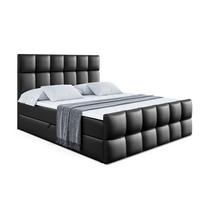 BOXBETT RICAR-Z - 180 x 200 - H3 - Schwarz Hochglanz - Schwarz Hochglanz, Holzwerkstoff (180/200cm) - ALTDECOR