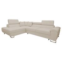 ECKSOFA Cotere Premium, Seite: Links - Sandfarben, Holz/Textil (270/202cm) - MIRJAN24