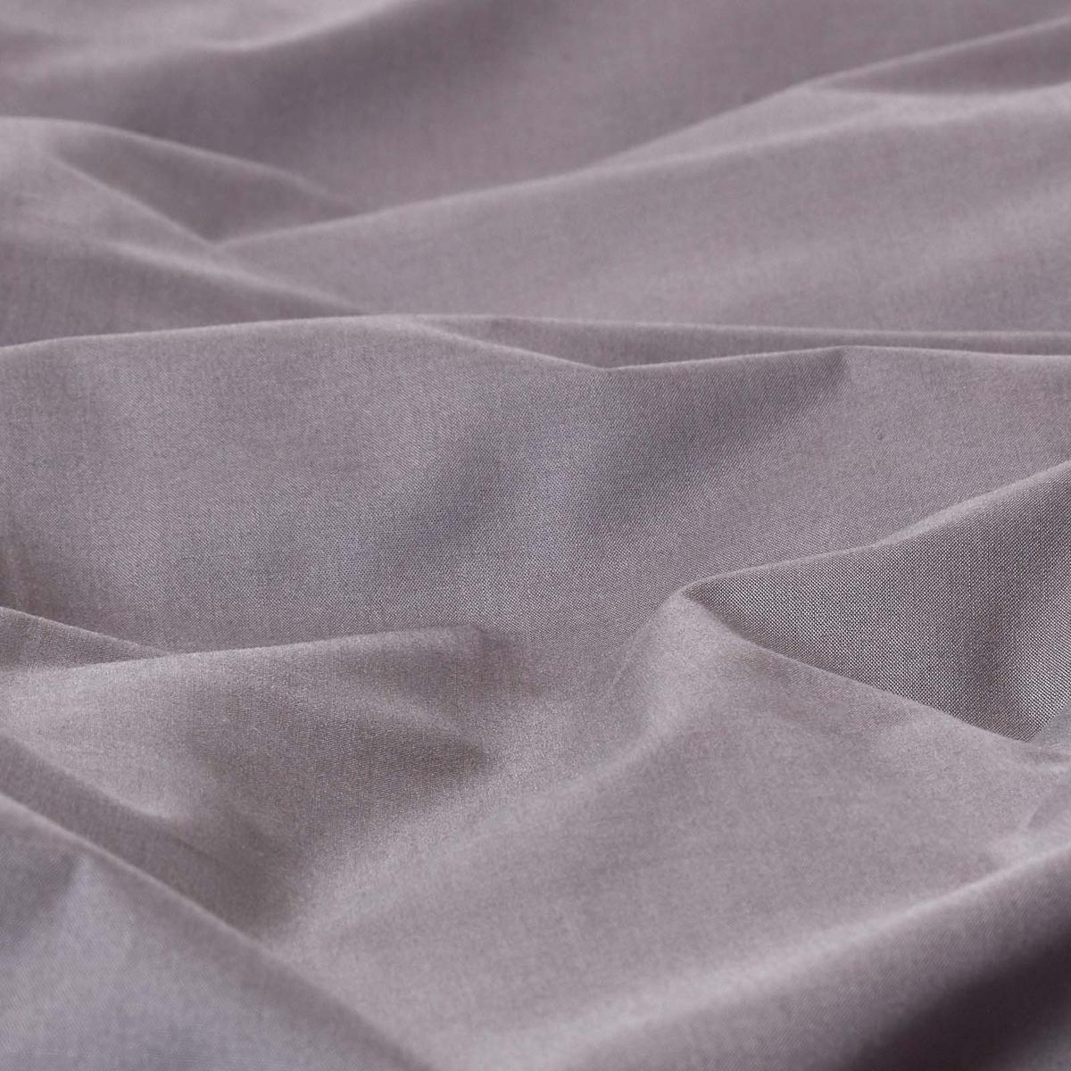 KISSENBEZUG für V-Form-Kissen, Perkal, Fadendichte 200 - Dunkelgrau, Textil (38/76cm) - Homescapes