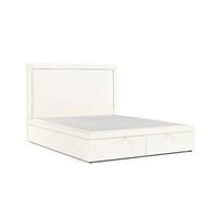 POLSTERBETT Salma mit Stauraum 140/200 cm Creme im Alta Stoff - Creme/Schwarz, Holz/Holzwerkstoff (140/200cm) - AltaBeds