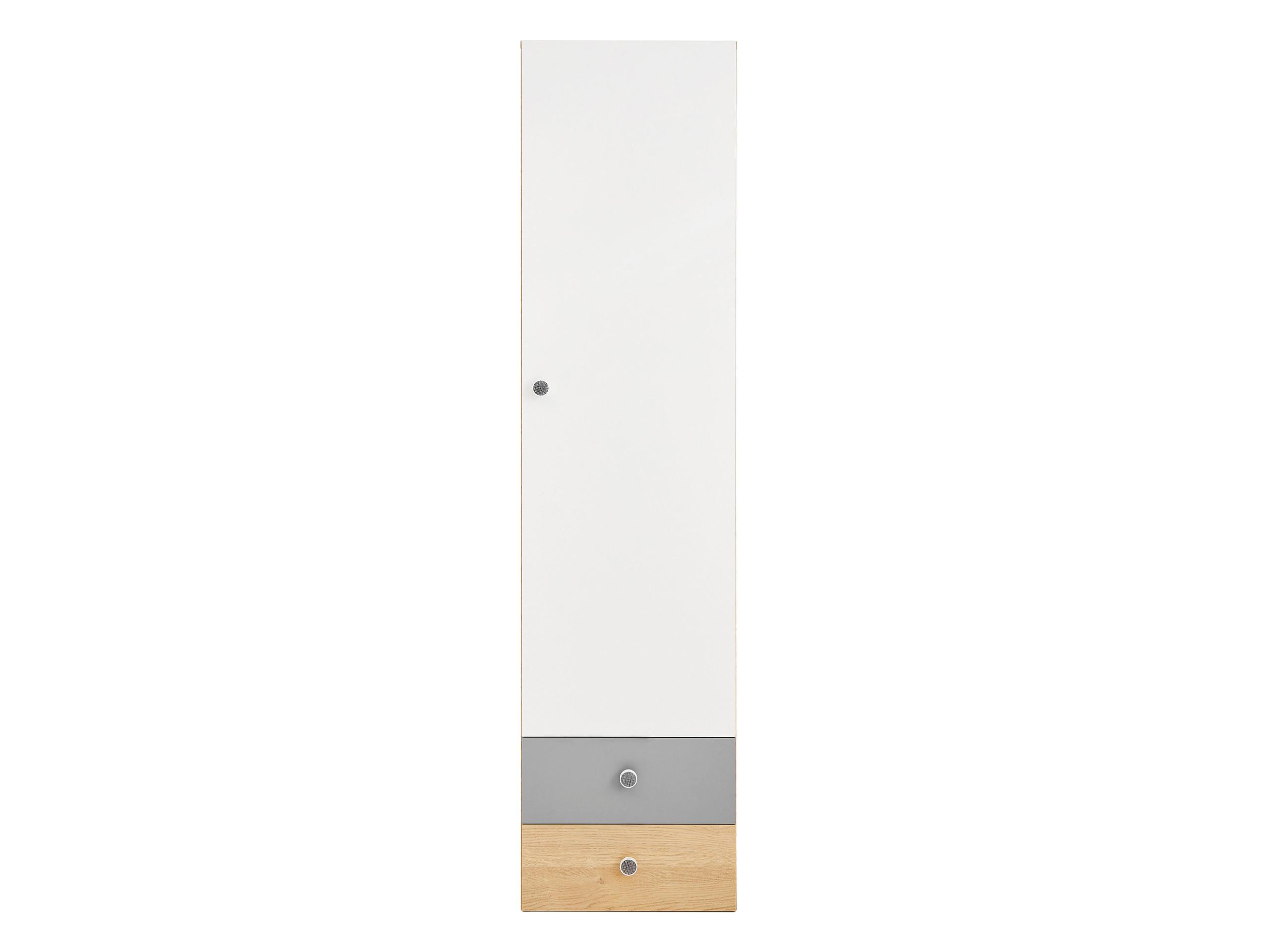 KLEIDERSCHRANK Pixel PX4 - Eichefarben/Weiß, Holzwerkstoff (45/190/40cm) - MIRJAN24
