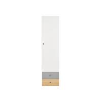 KLEIDERSCHRANK Pixel PX4 - Eichefarben/Weiß, Holzwerkstoff (45/190/40cm) - MIRJAN24