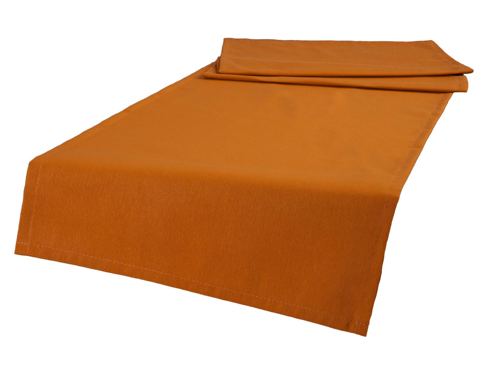 TISCHLÄUFER Wunschton sanddorn-orange 40/130 cm - Orange, Textil (40/130cm) - beties Heimtextil