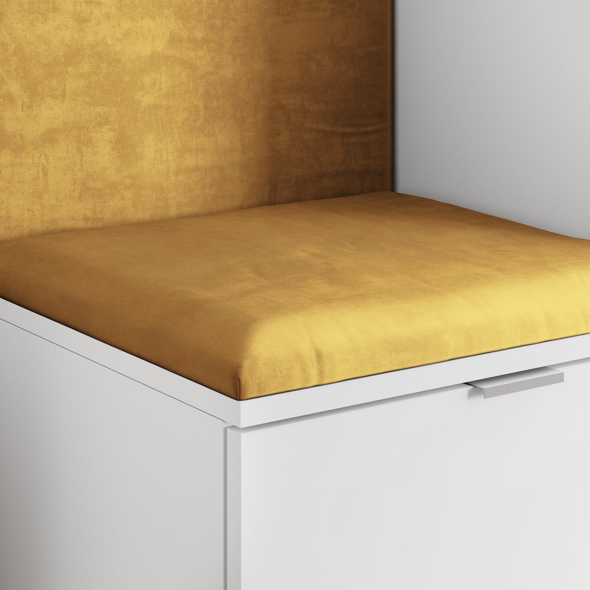 GARDEROBENSCHRANK LORI 95/181/51 cm Modern Garderobe-Set Eiche Lefkas - Eichefarben/Gelb, Holzwerkstoff (95/181/51cm) - MASSENO
