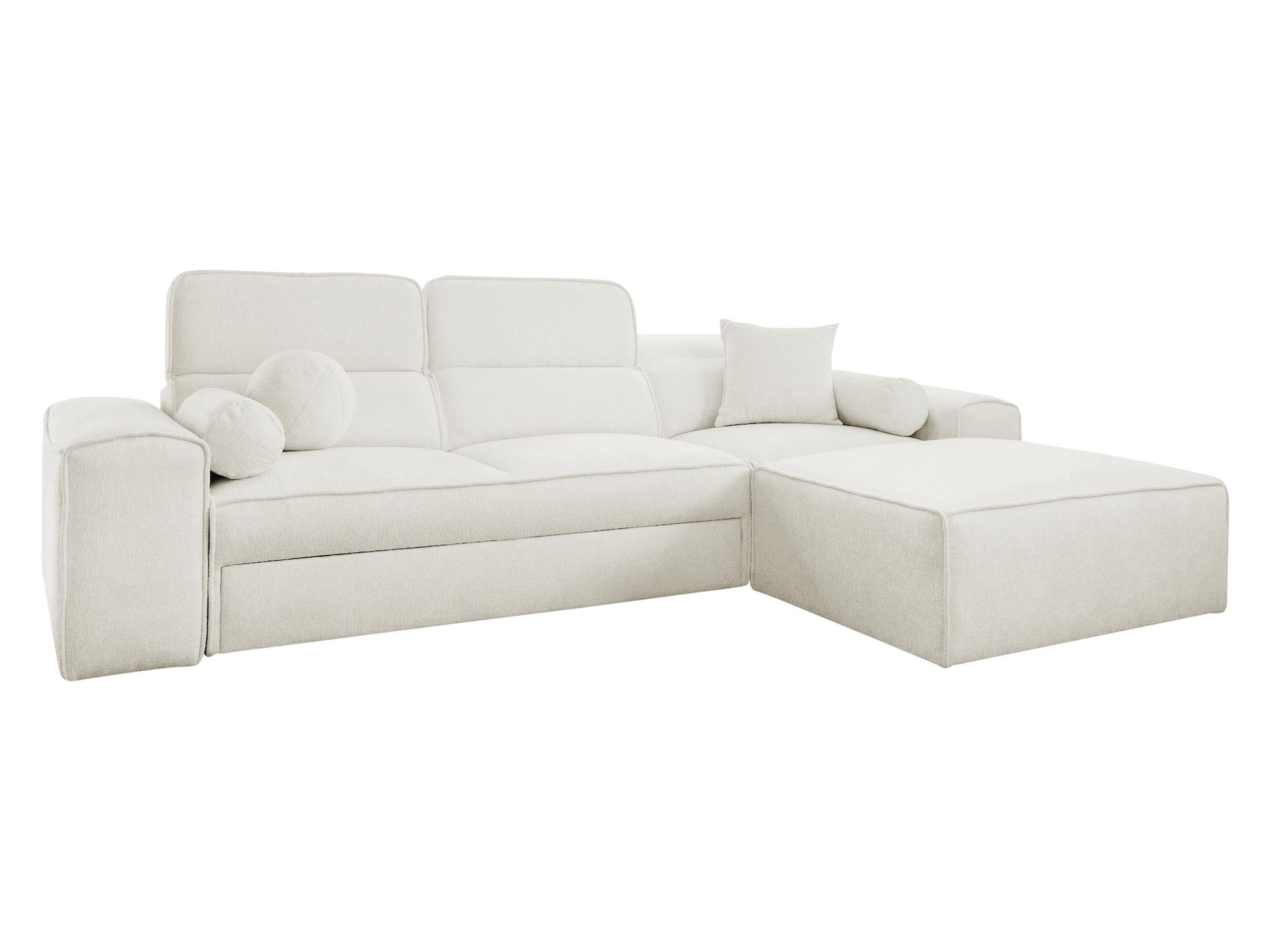 ECKSCHLAFSOFA Viveri I, Seite: Rechts - Creme, Holz/Textil (276/187cm) - MIRJAN24