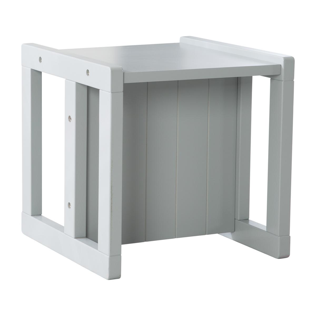 SITZHOCKER - Grau, Holzwerkstoff (30/30/30cm) - Roba