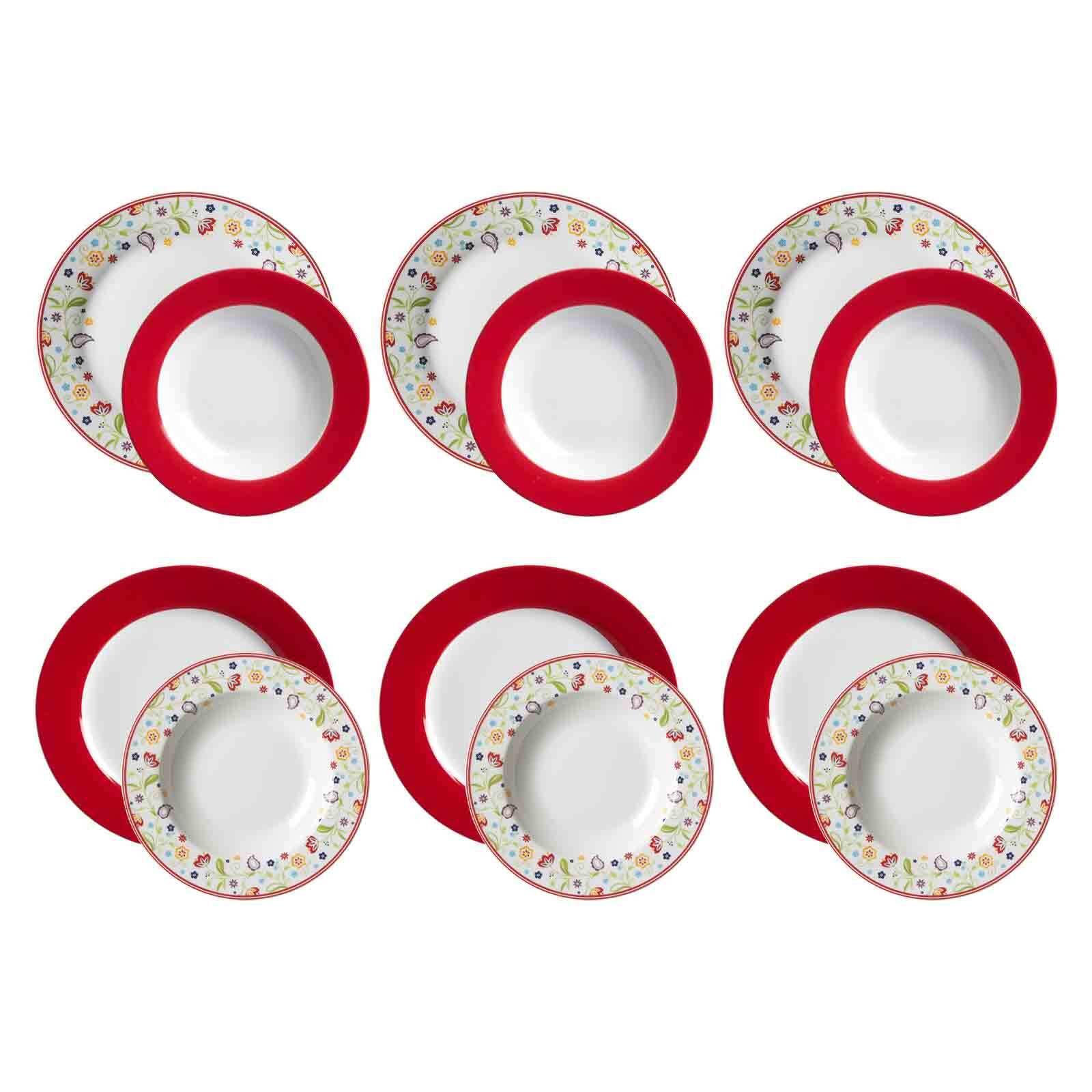 TAFELSERVICE Shanti Doppio bunt 12-tlg. - Multicolor, Keramik (2/2/2cm) - Ritzenhoff Breker