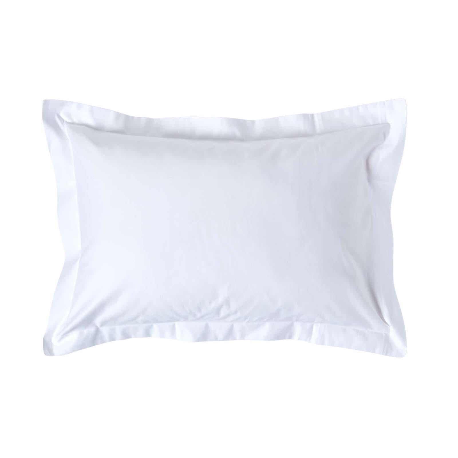 KISSENBEZUG Stehsaum Premium, Ägyptische Baumwolle, Fadendichte 1000 - Weiß, Textil (48/74cm) - Homescapes