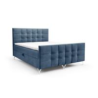 BOXBETT Perla Premium überlänge - Blau, Holzwerkstoff/Textil (180/220cm) - Fun Möbel