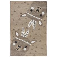 HANDTUFTTEPPICH Natur Kids - Kinderteppich mit Alpaca Design 140 x 200 cm - Sandfarben, Textil (140/200cm) - Natur Pur