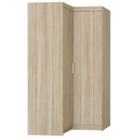 DREHTÜRENSCHRANK ELENORA 97,8/190,5/97,8cm 2-türig Sonoma Eiche - Sonoma Eiche, Holzwerkstoff (97.8/190.5/97.8cm) - MASSENO