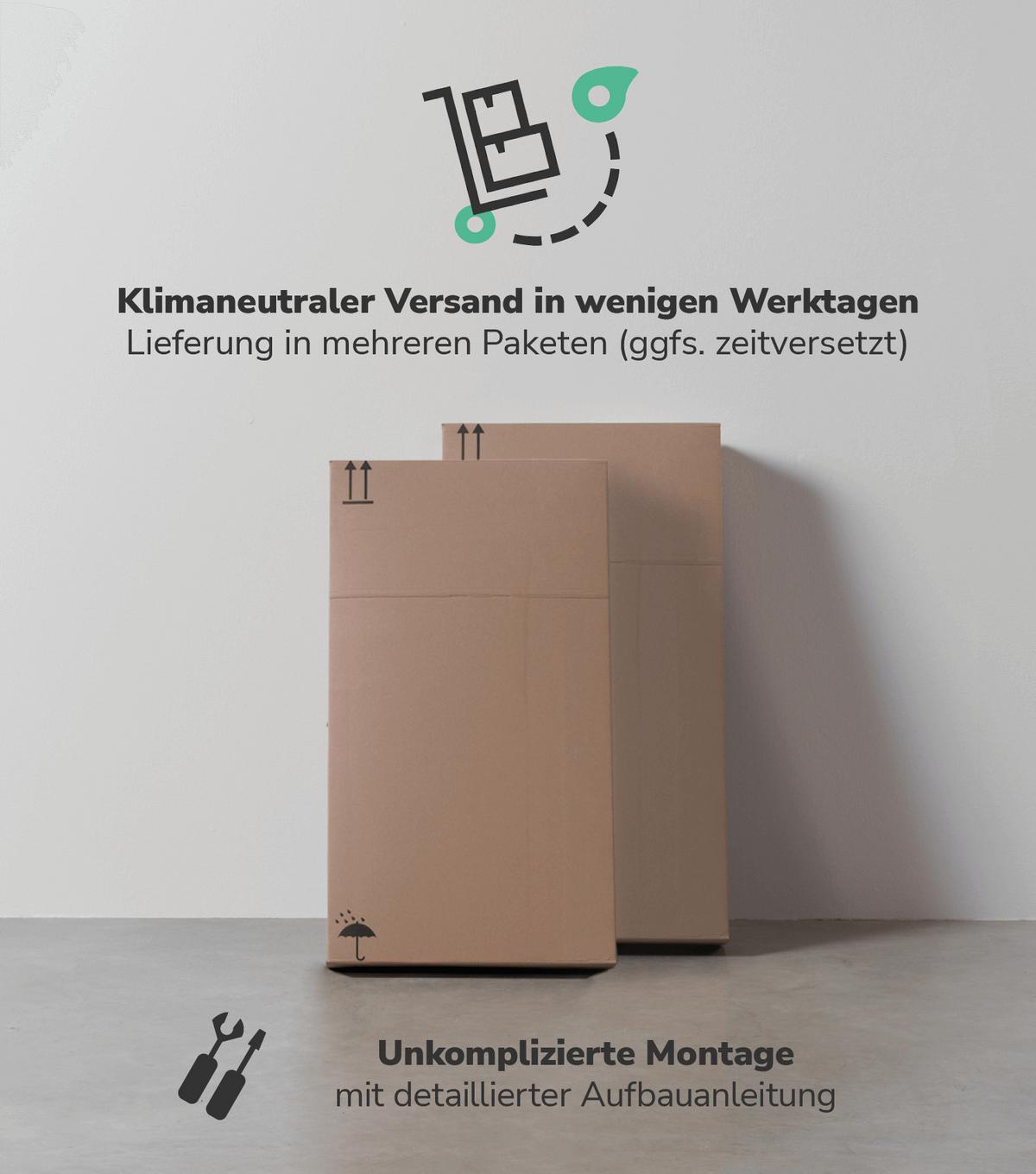 KOMMODE Die Stilvolle - Weiß, Holzwerkstoff (80/95/40cm) - Mokebo