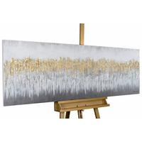 ACRYLBILD HANDGEMALT 150/50 cm - Grau, Holz/Textil (150/50cm) - KUNSTLOFT