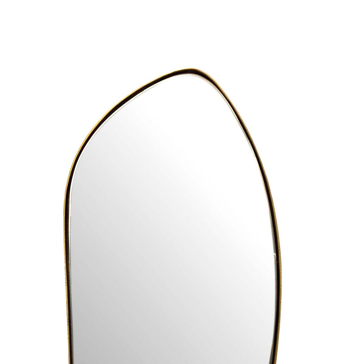 WANDSPIEGEL Asymmetrisch Metall Gold 33x90 cm Modern - Goldfarben, Glas (33/90/3cm) - KADIMA DESIGN