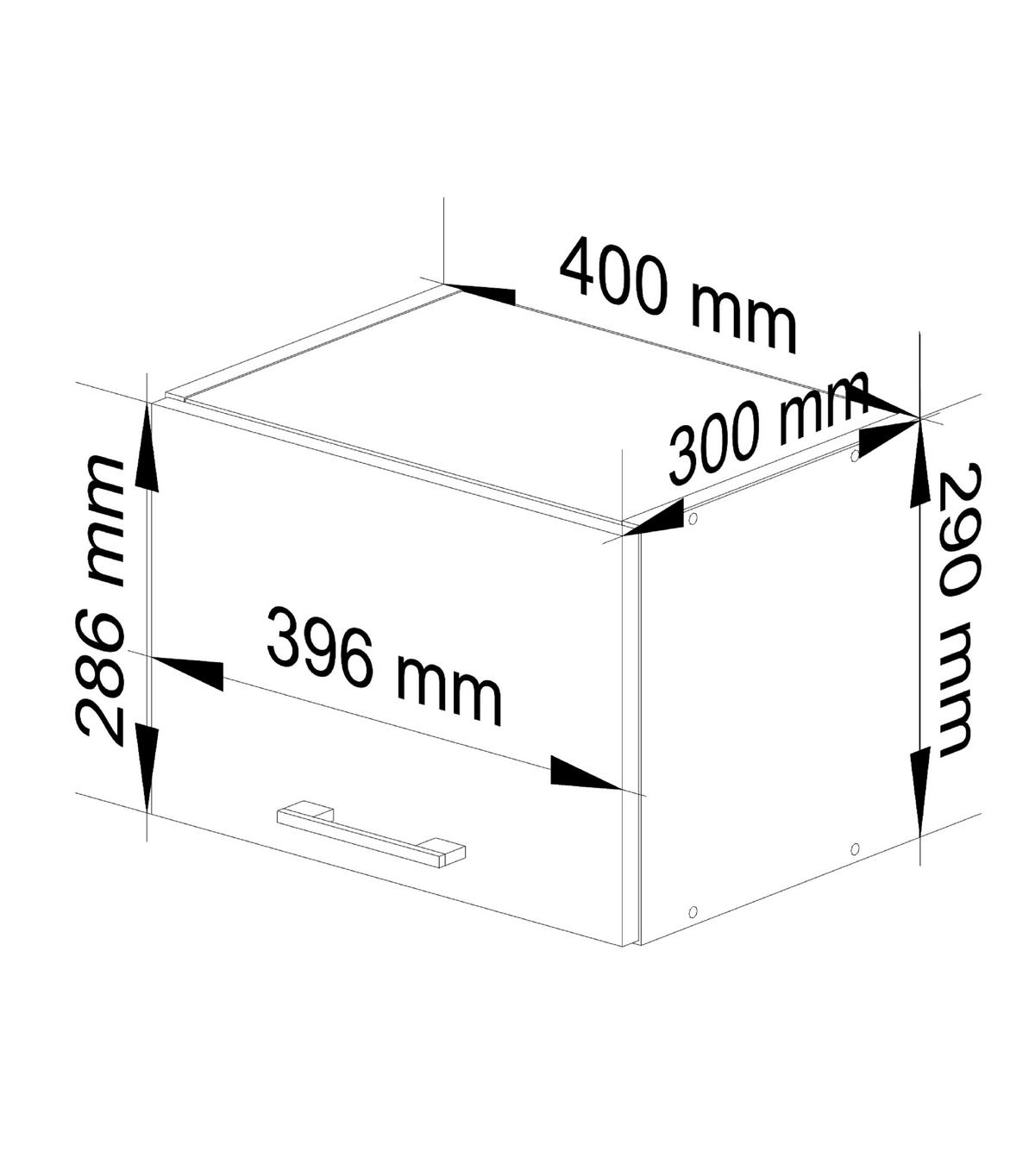 HÄNGESCHRANK Weiß 29/40/30 - Weiß, Holzwerkstoff (40/29/30cm) - RAUMHIRSCH FURNITURE