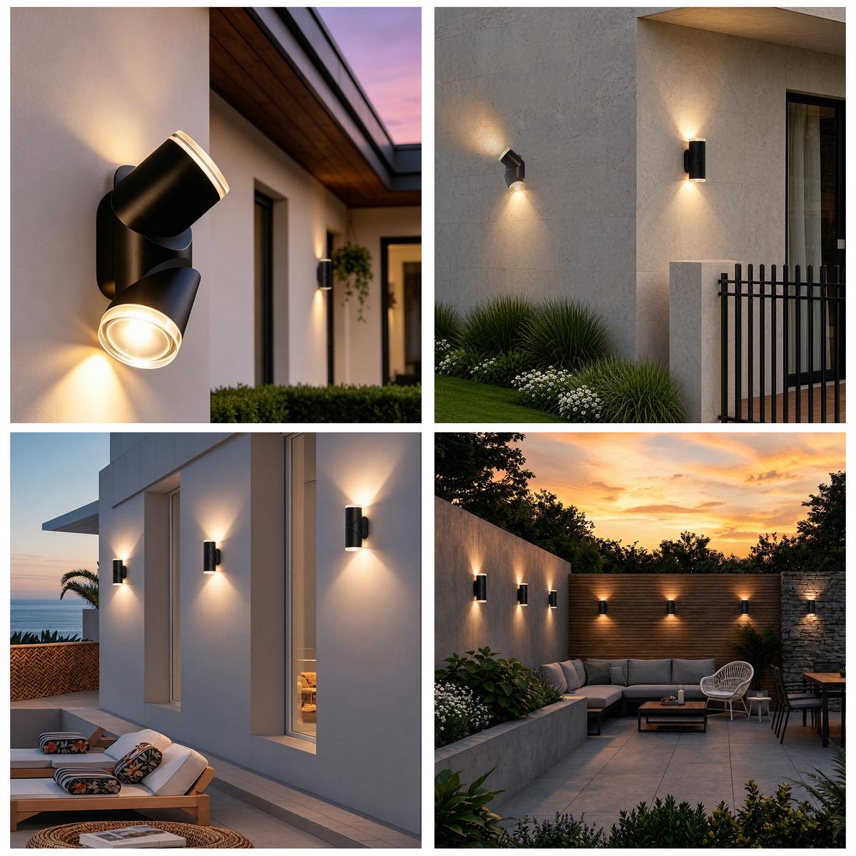 LED WANDLEUCHTE Hrisal 8/6.5/18 cm - Schwarz, Metall (8/6.5/18cm) - ZMH