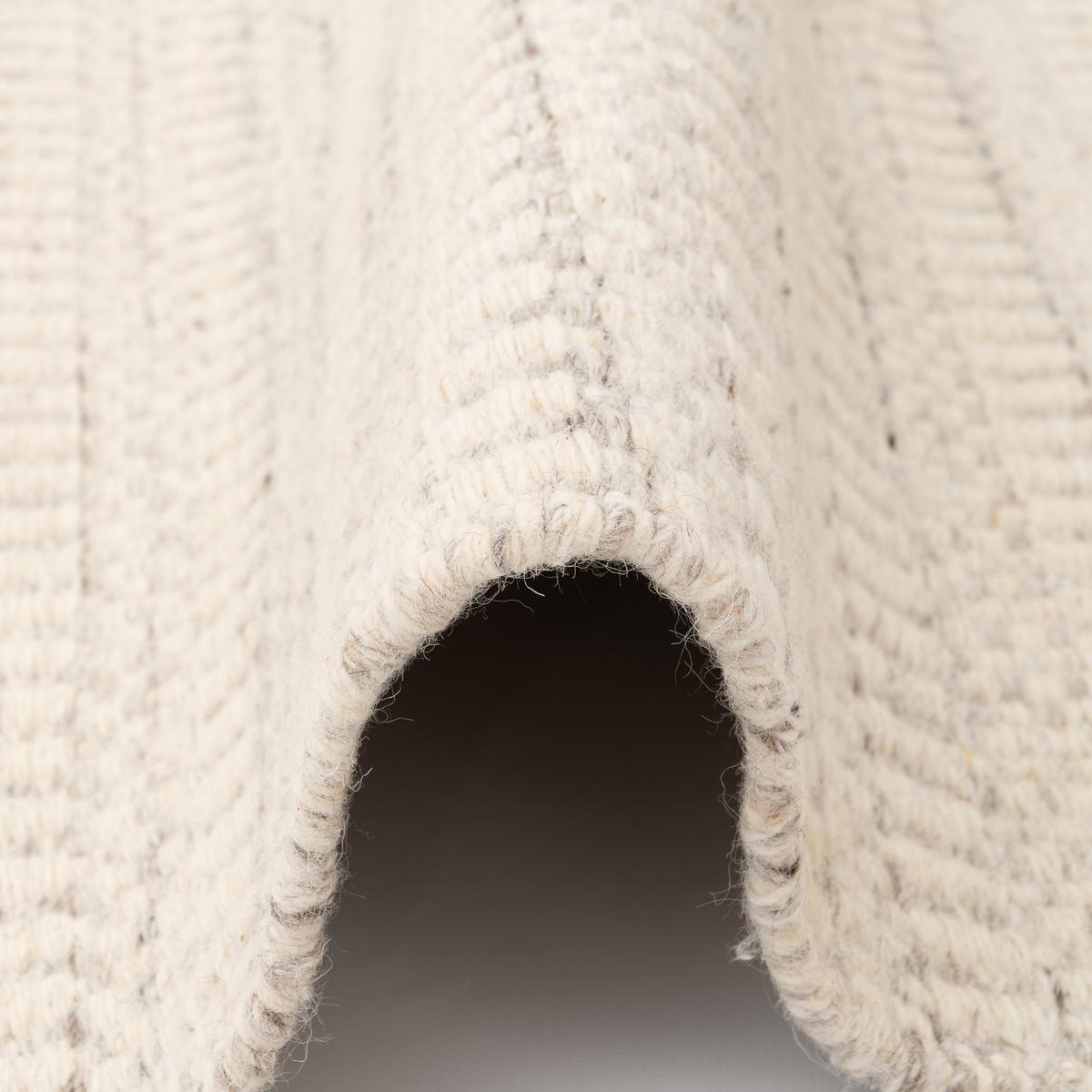 NATUR TEPPICH WOLLE SKANDI MELIERT - Creme, Textil (70/130cm) - Pergamon