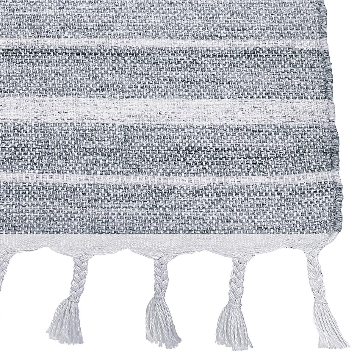 OUTDOOR-TEPPICH Bademli 230/160 cm - Grau, Kunststoff (160/230cm) - Beliani