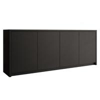 KOMMODE Solid 4D - Schwarz, Holzwerkstoff/Kunststoff (198/79/40cm) - MIRJAN24