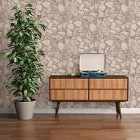 VLIESTAPETE Beige 53/1005 cm - Braun, Textil (53/1cm) - KUNSTLOFT