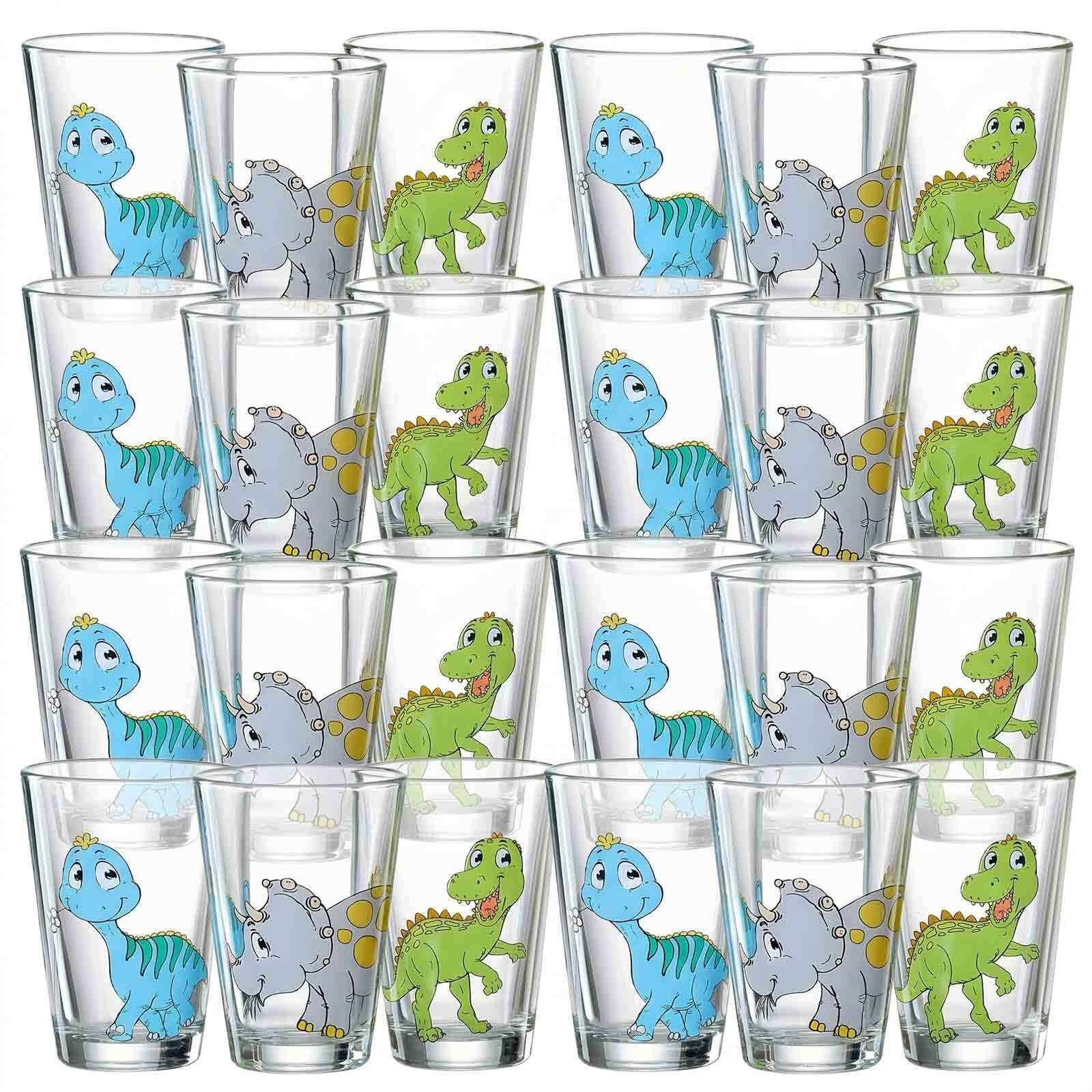 KINDERGLÄSER Dino bunt 200 ml 24-tlg. - Multicolor, Glas (0.2L) - Ritzenhoff Breker