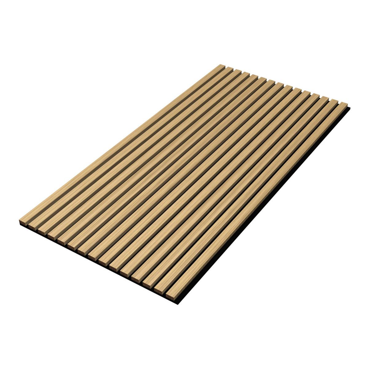 AKUSTIK WANDPANEEL-SET Vang 4-TLG. III. - Sonoma Eiche, Holzwerkstoff/Kunststoff (60/120/2.1cm) - NEU.HOLZ