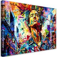 KUNSTDRUCK Lila 90/60 cm - Lila, Textil (90/60cm) - KUNSTLOFT