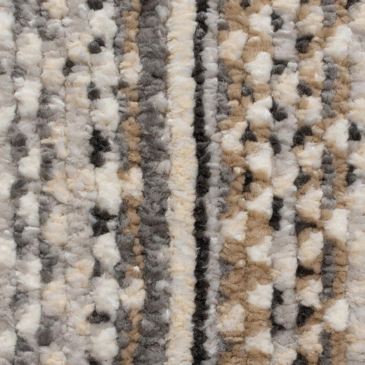 TEPPICH PERRAN, gestreift, Natur, Ø 160 cm - Beige, Textil (160/160cm) - KADIMA DESIGN