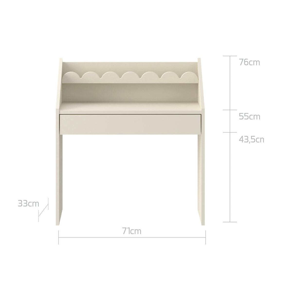 SCHREIBTISCH Book Nook Beige - Beige, Holzwerkstoff (71/76/33cm) - Petits-meubles