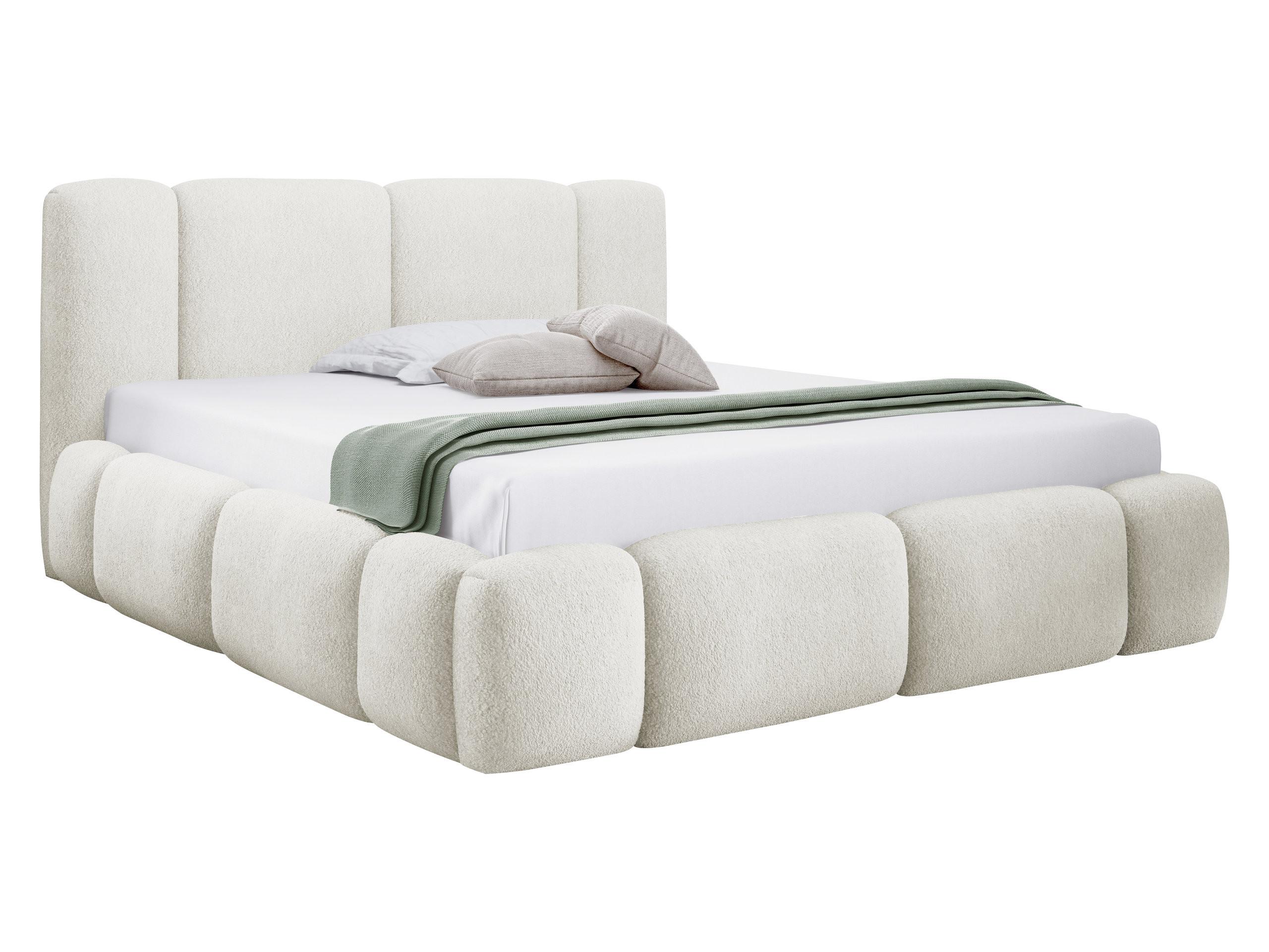 POLSTERBETT Bianco Boucle - Creme, Holz/Textil (200/200cm) - MIRJAN24