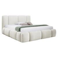 POLSTERBETT Bianco Boucle - Creme, Holz/Textil (120/200cm) - MIRJAN24