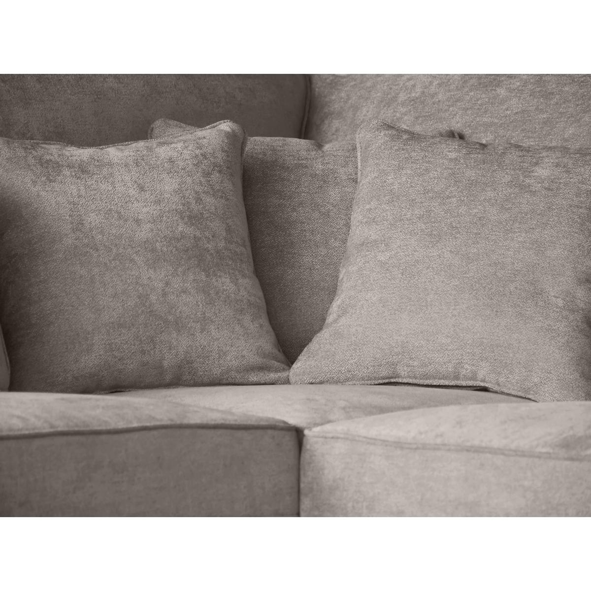ECKSOFA Parma ohne Schlaffunktion cappuccino links - Schwarz/Cappuccino, Textil (314/224cm) - Beautysofa