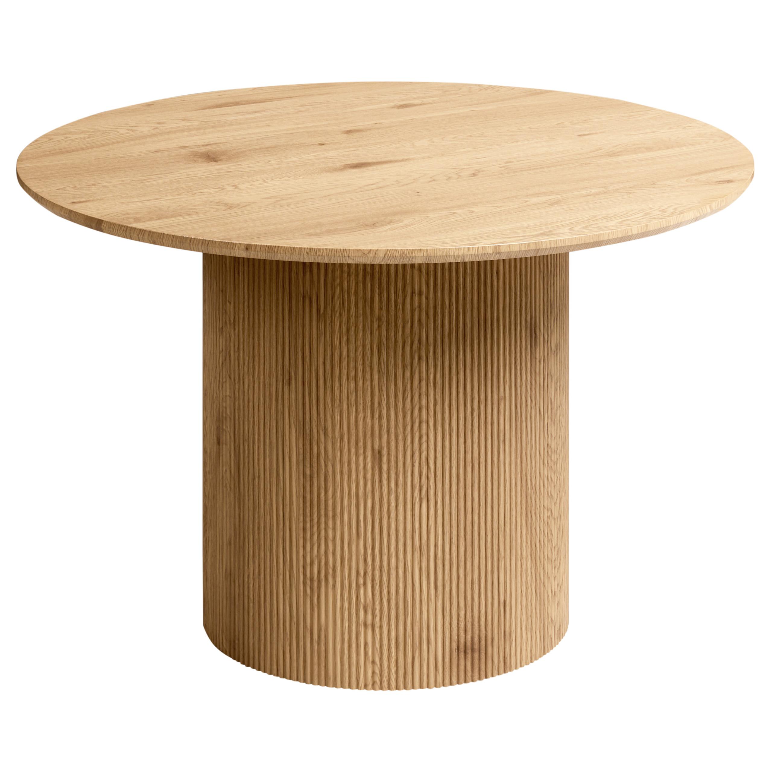 ESSTISCH Hellbraun 120/120 cm Sheho - Hellbraun, Holzwerkstoff (120/120/75cm) - Beliani