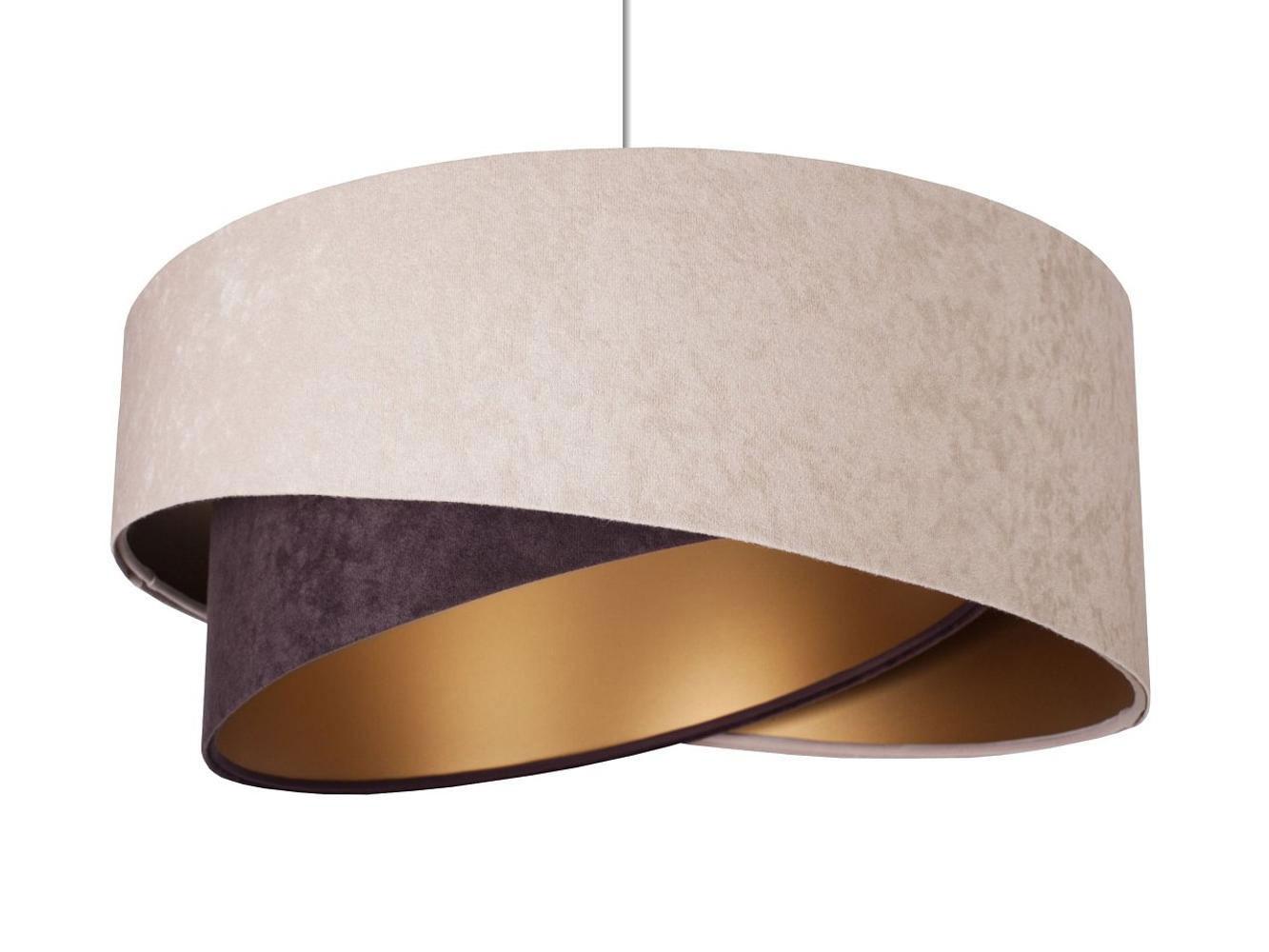HÄNGELEUCHTE Beige 50/23 cm - Braun, Kunststoff (50/1/23cm) - ONZENO