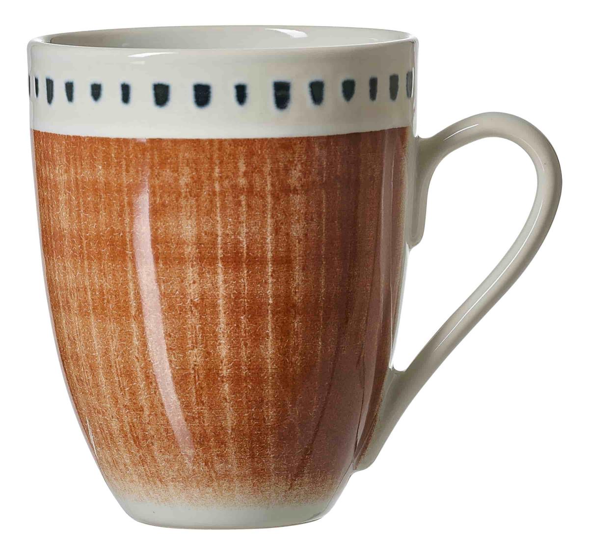 KAFFEEBECHER Natura Braun 320 ml 6er Set - Braun, Keramik (0.32L) - Ritzenhoff Breker