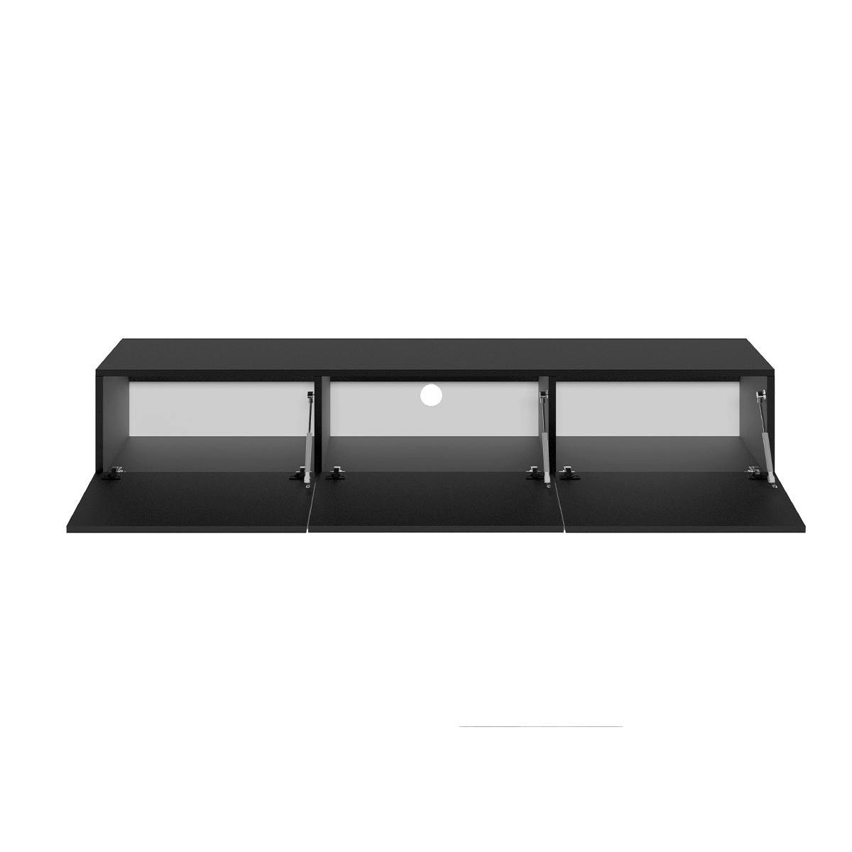 TV-MÖBEL Idao Schwarz - Schwarz, Holzwerkstoff (160/29.1/35cm) - Petits-meubles