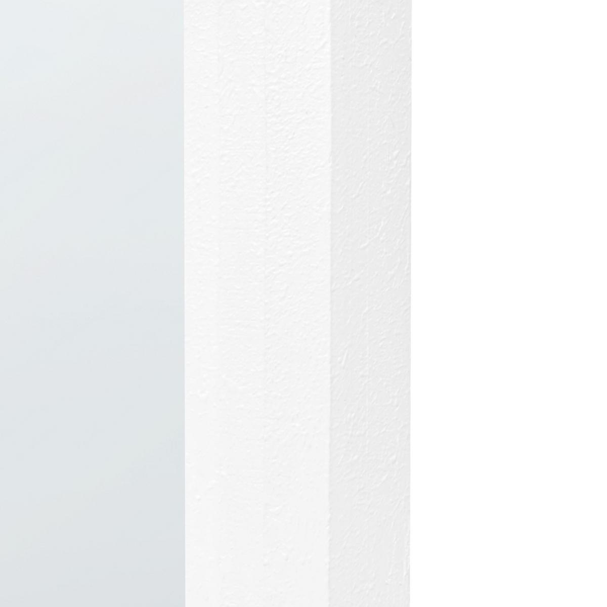 WANDSPIEGEL 43/69 cm Weiß Massilly - Weiß, Holzwerkstoff (43/69/4cm) - Beliani