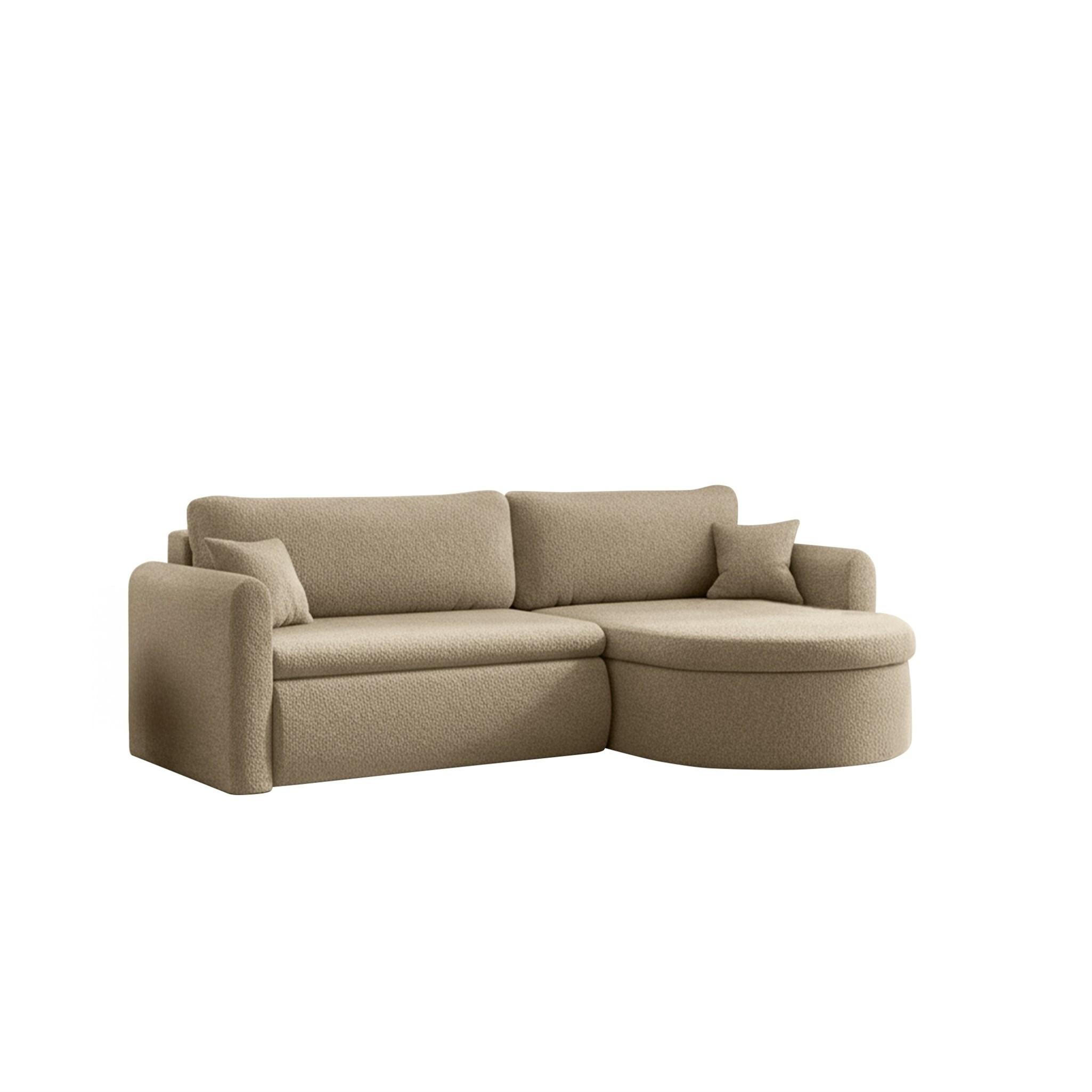 ECKSOFA Feliz In Quelle - Beige, Holzwerkstoff/Textil (250/160cm) - Fun Möbel