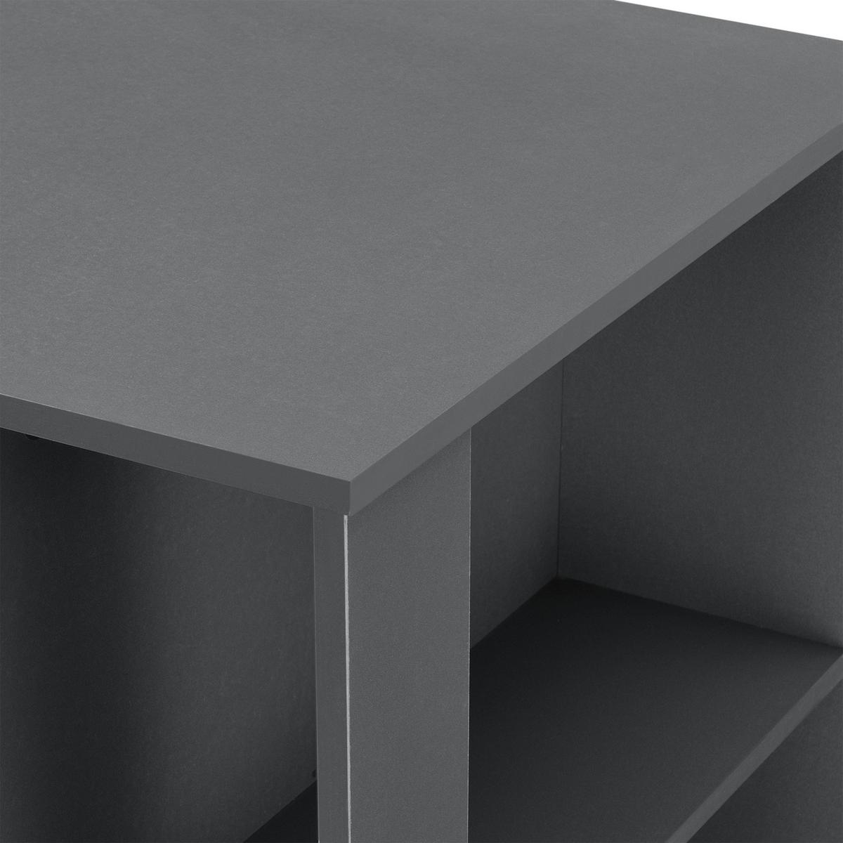 BARTISCH Danderyd - Dunkelgrau, Holzwerkstoff (60/120/105.5cm) - [en.casa]